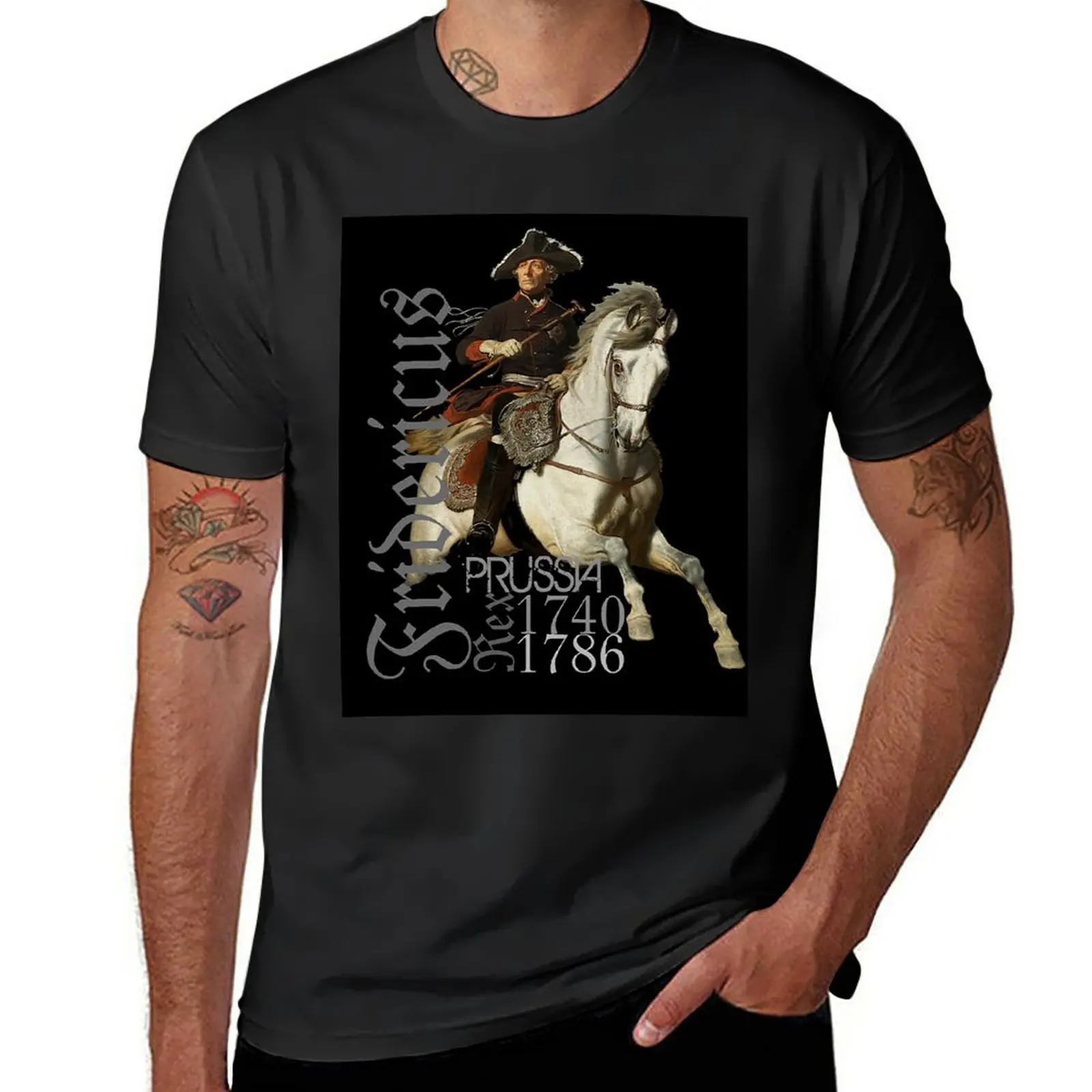 

New Fridericus Rex..Frederick the Great on Horse T-Shirt Aesthetic clothing black t shirts vintage clothes plain t shirts men
