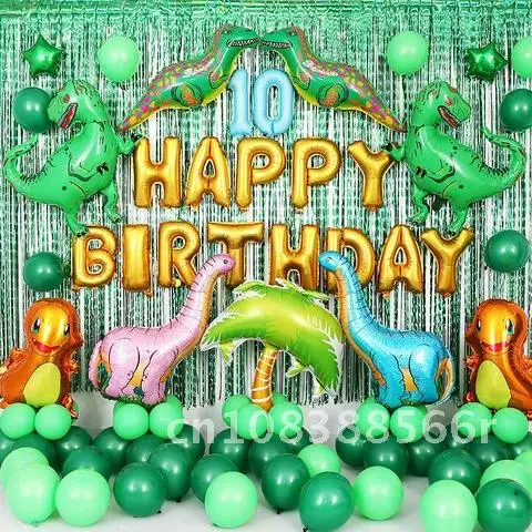 

Birthday Dinosaur Balloons Arch Garland Kit Birthday Dinosaur Party Decoration dino Themed Party Favor Boy Birthday Gift Deco