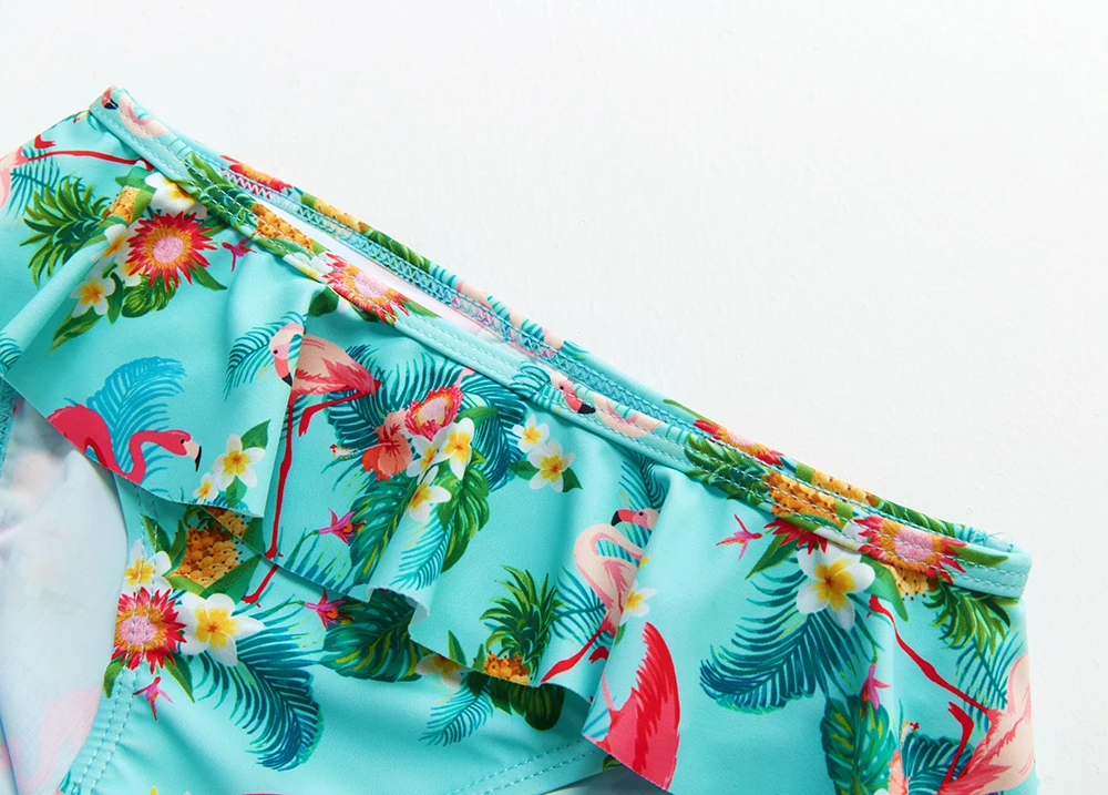 2~9Y Girl Swimsuit Ruffle style Kids Swimwear Two piece Girls Swimming outfits Toddler Baby Swimwear Swimming Clothes