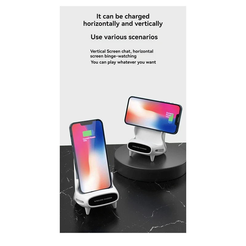 Wireless Charger Mini Chair Phone Holder 5