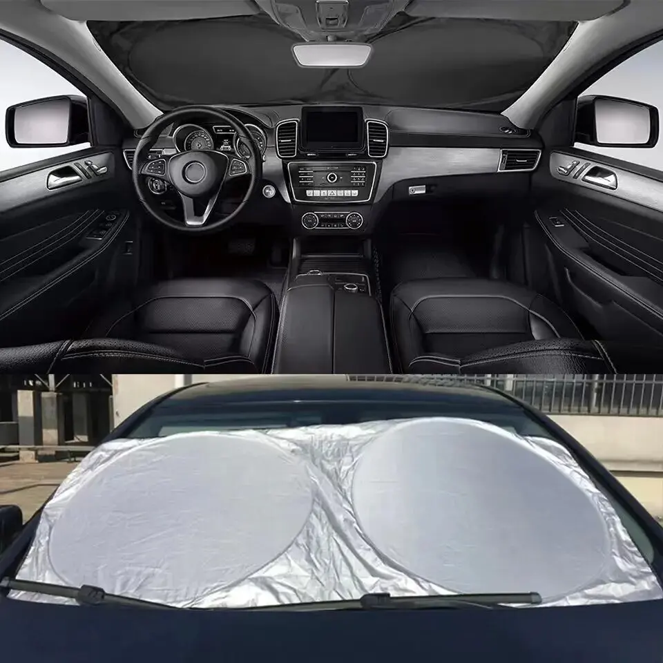 Foldable Car Windshield SunShade Large Size UV Protection Universal Sun Shade Visor For Car Front Windshiled