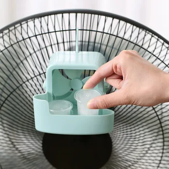 Ventola di raffreddamento per ghiaccio con clip, dispositivo di raffreddamento dell'aria portatile per l'estate - Elementi essenziali per il campeggio all'aperto da scrivania, condizionatore d'aria evaporativo personale