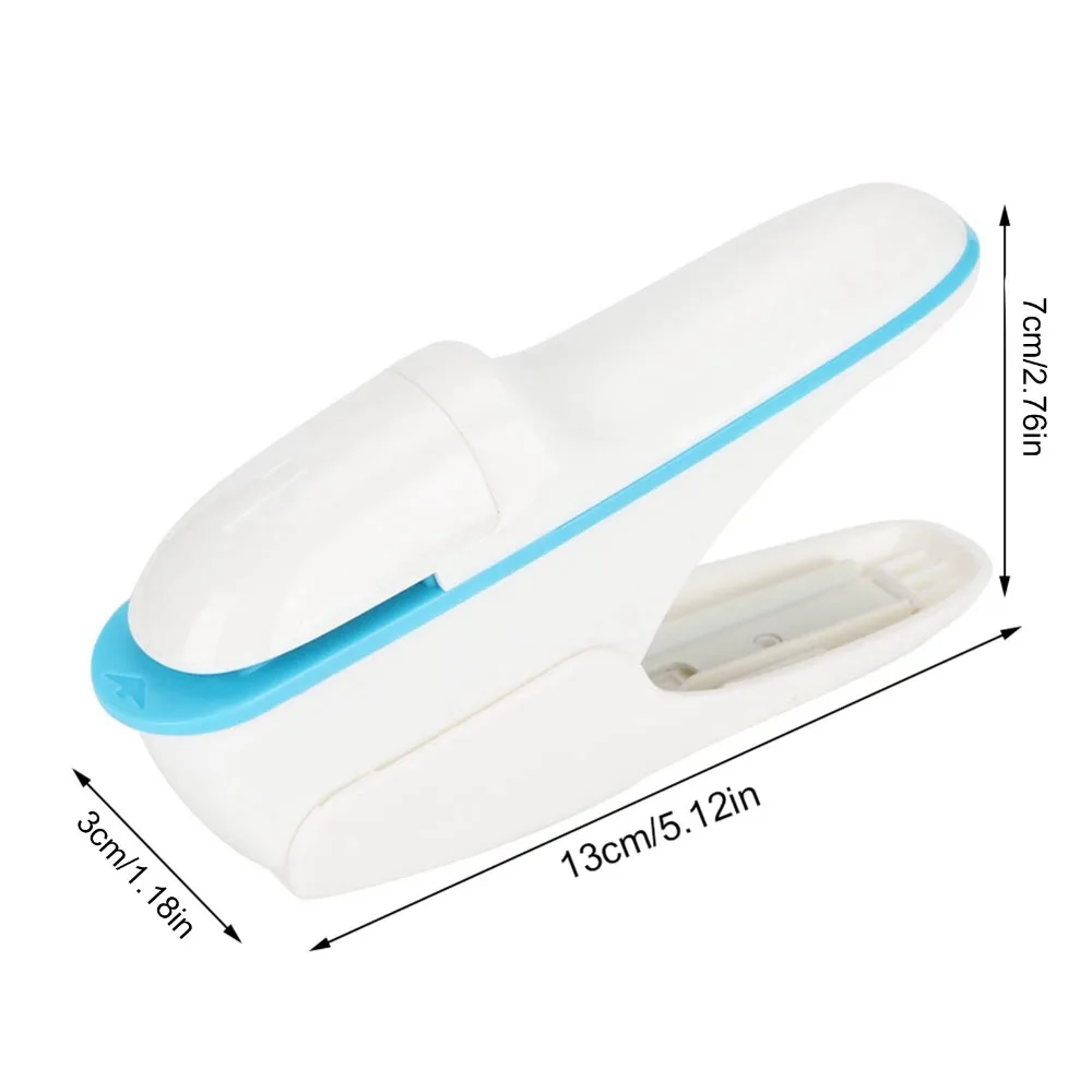 ABS 스테이플리스 스테이플러 최대 8장 스테이플 없이 사용 가능 스테이플리스 스테이플링 머신 노동 절약형 디자인 컴팩트 사이즈 스테이플 프리 스테이플러