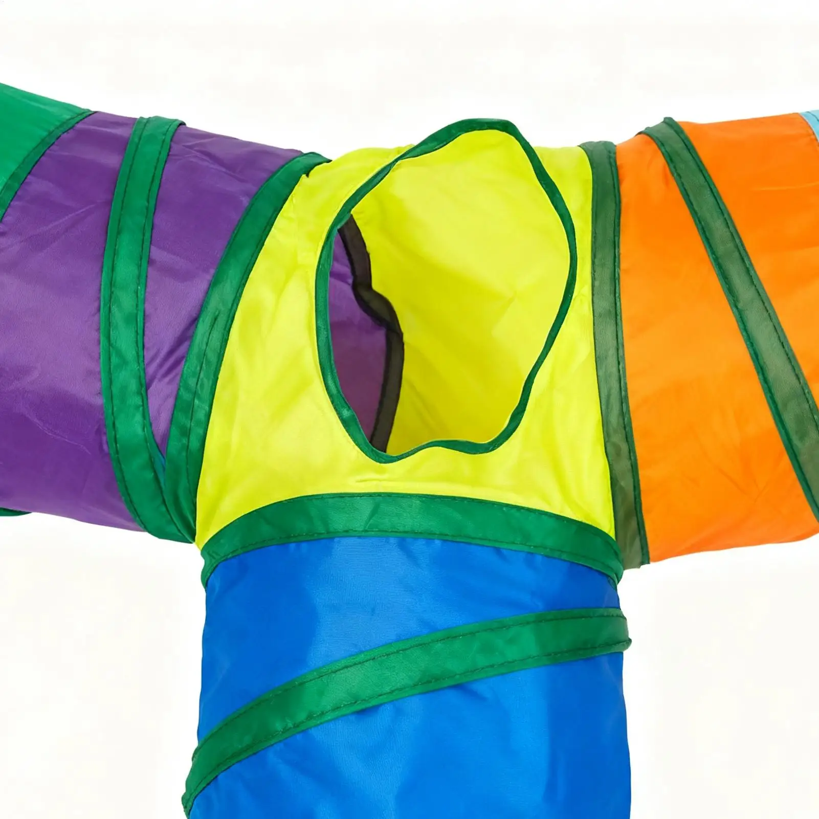 Cat Play Tunnel T-Shaped 3 Way With Peephole 3 Way Large Cat Tunnels For Kitten Puppy Small Dog Pet Indoor Play Exercise