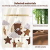 Wooden Soft Brown Bear Bed Bell Toy For Newborns Aged 0-12 Months Baby Room Mobile Hanging Decoration Accessories Baby Toy Gift 5