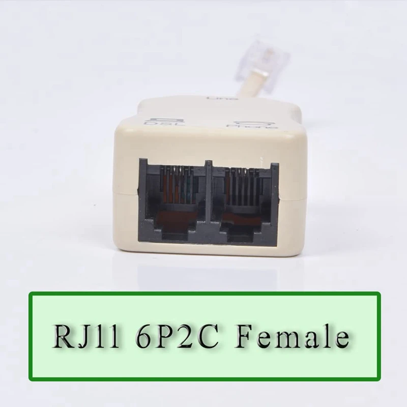 3Pcs DSL Filter Splitter For Phone Line Phone Jack Splitter In-Line DSL Filter Telephone Modem ADSL