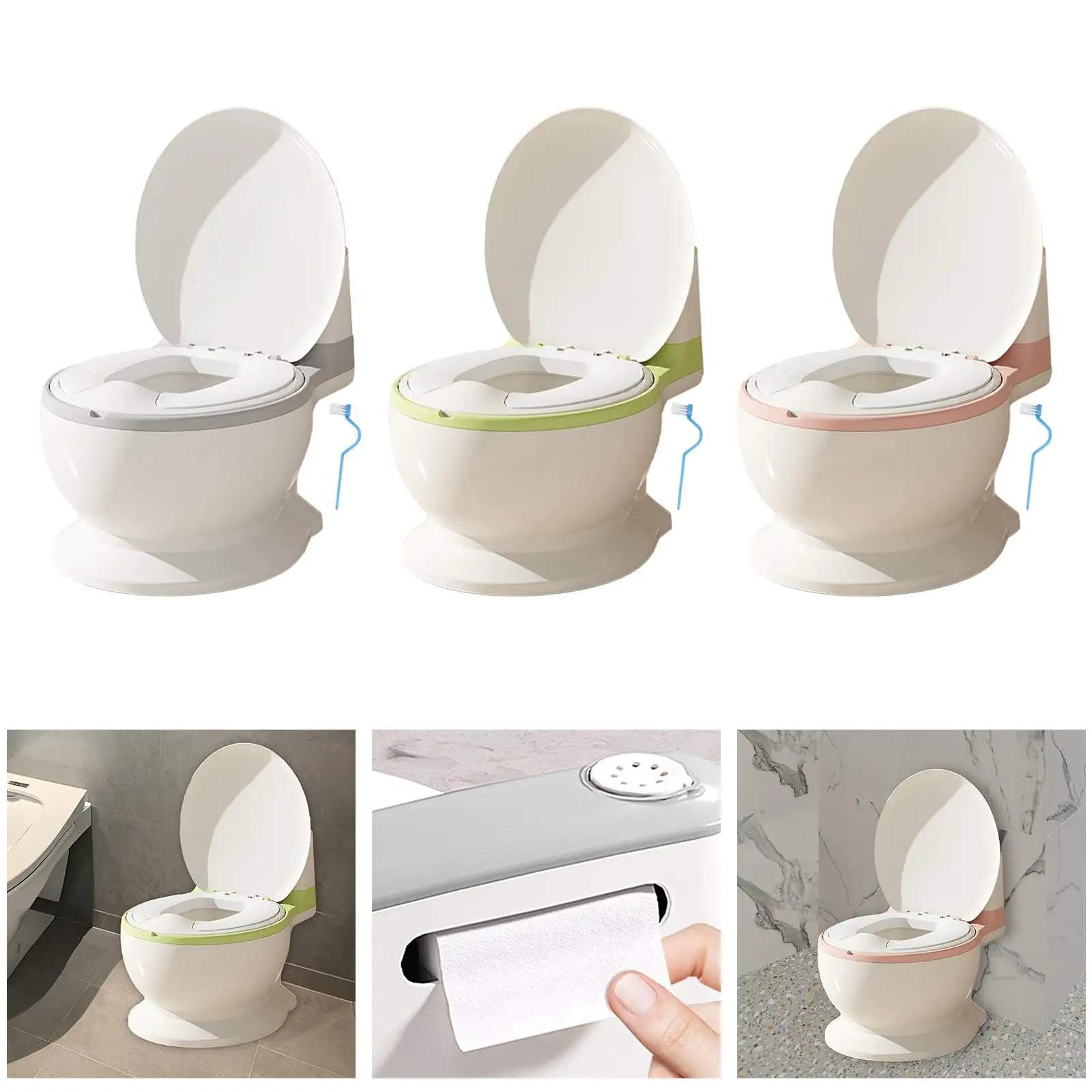 Toilet Training Potty Includes Cleaning Brush Kids Potty Chair for Infants 2