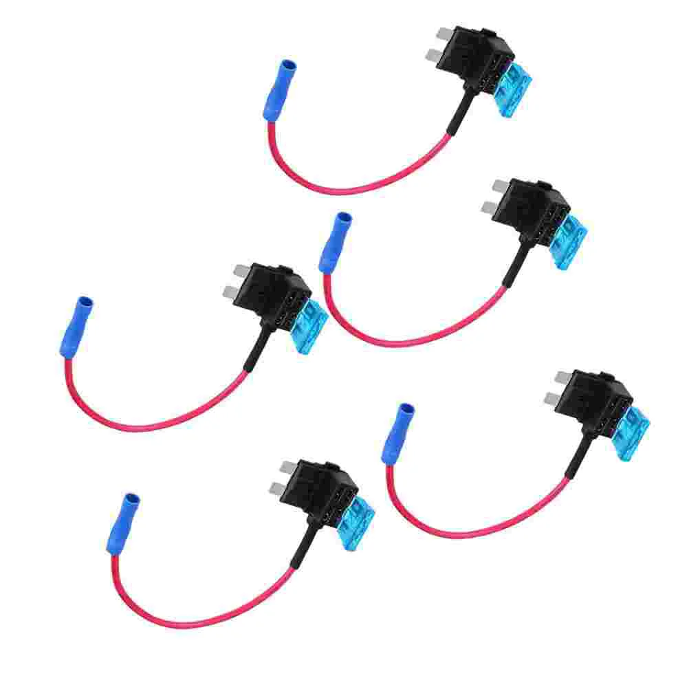 

5PCS Automatic Add Circuit Fuse Connector Standard Fuse Holder Auto Fuse Holder Add-a-Circuit Adapter Fuse Random Color
