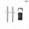 Video Games Mini Action Figures Bricks Geralt Ciri Movies Assembly Building Blocks Toys for Children FT03 FT04 2