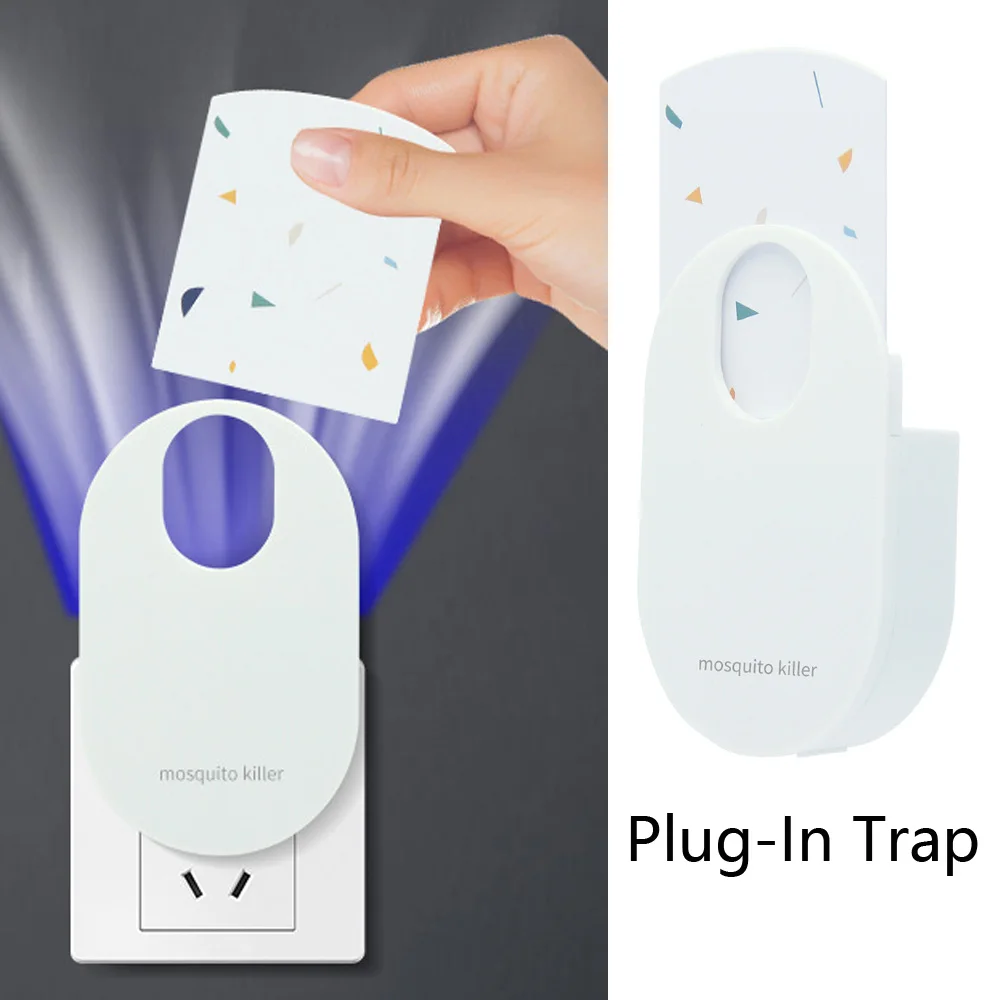 Plug-In Mosquito Killer Indoor Sticky Mosquito Killer Flying Insect Trap Light Tentation Mosologic Flying Insect Trap