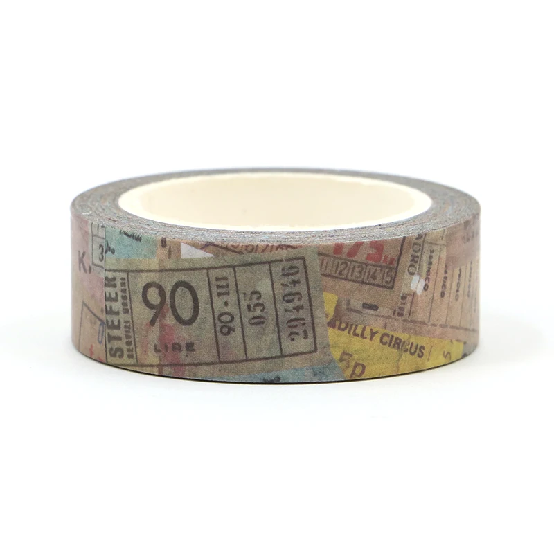 2023 NEW 1X 10M Decorative Retro Travel Japanese Washi Tape for Scrapbooking Planner Adhesive Masking Tape Cute Stationery 3