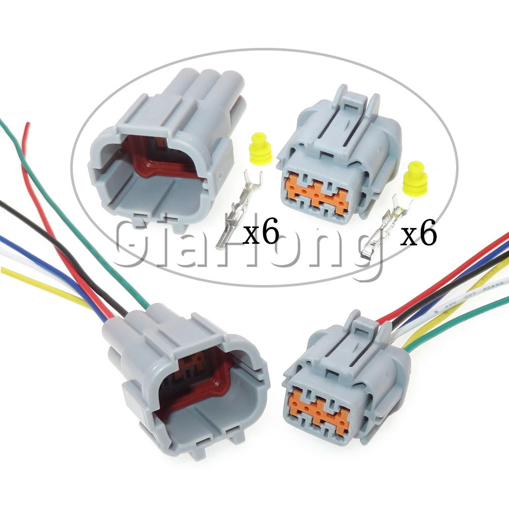 

1 Set 6 Ways 6185-1175 Car Light Lamp Sealed Socket For Nissan PB291-06127 Wire Plug Automotive Headlight Wire Connector