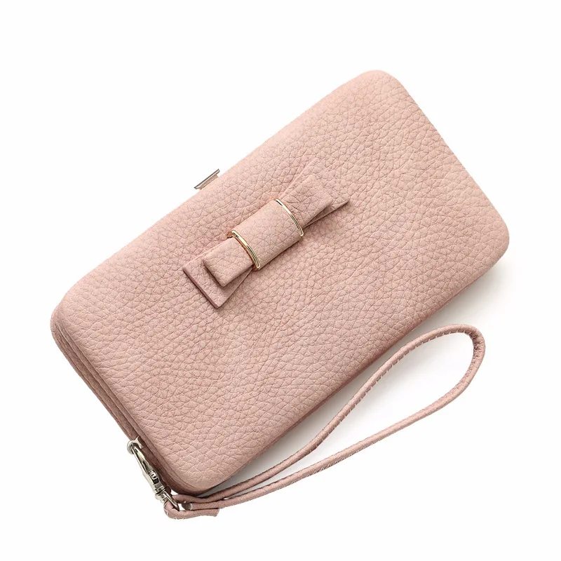 

New Fashion Classic Wallets Women's Wallet Bow Mobile Bag Long Card Purse Pocket Handheld Bag cute wallet