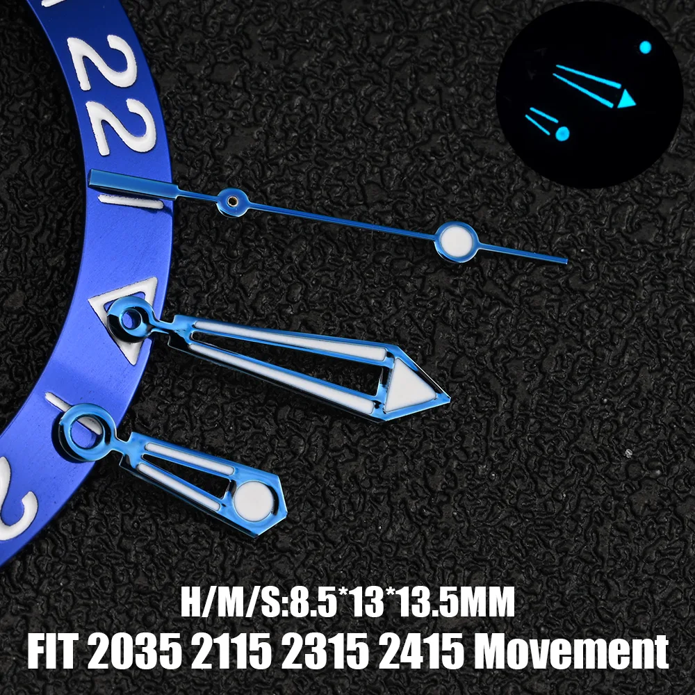 High-Quality Luminous Watch Hands with C3 BGW9 Green Blue Glow