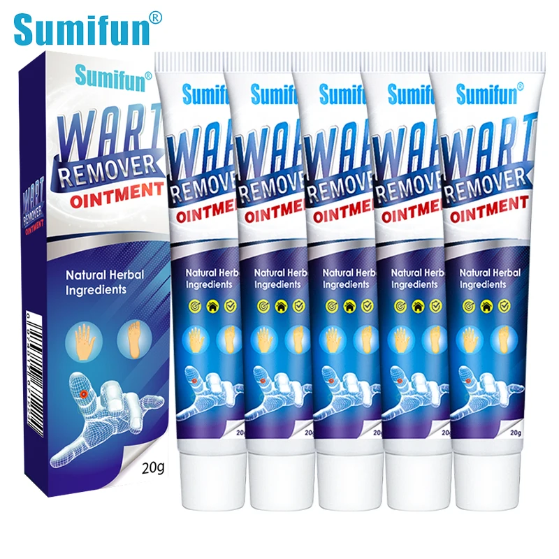 

10Pcs Sumifun Wart Remover Ointment Face Skin Black Tag Mole Removal Cream Body Condyloma Genital Warts Herbal Chinese Medicine