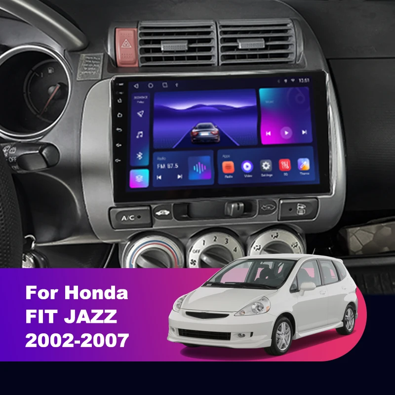 

Автомагнитола QSZN на Android 12 для Honda FIT JAZZ 2002-2007, мультимедийный видеоплеер, навигация, стерео, GPS, 4G, Авторадио Carplay, DSP