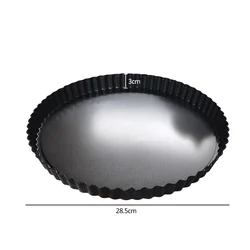 Deluxe Non - Stick Fluted Tart and Quiche Pan with Removable Bottom (28.5cm)
