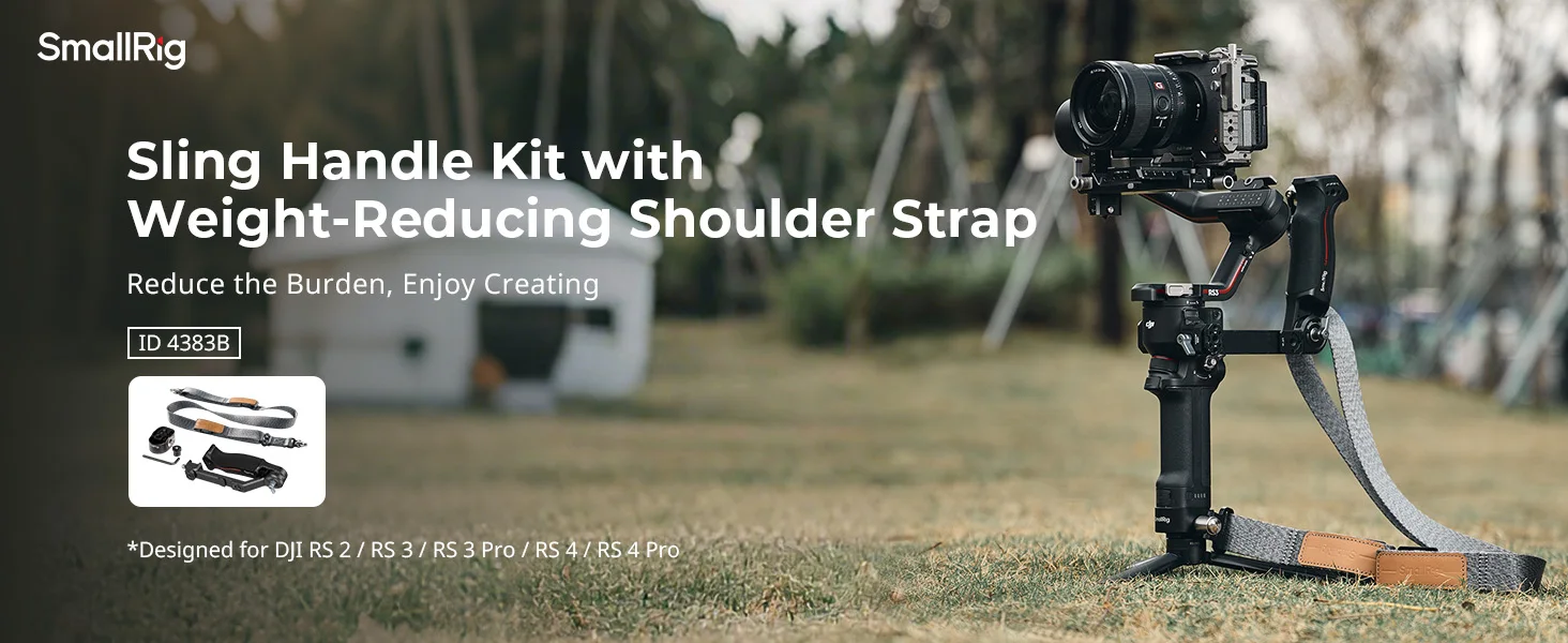 Sling Handle Kit with Weight-Reducing Shoulder Strap Kit for DJI RS 3/ RS 3 Pro