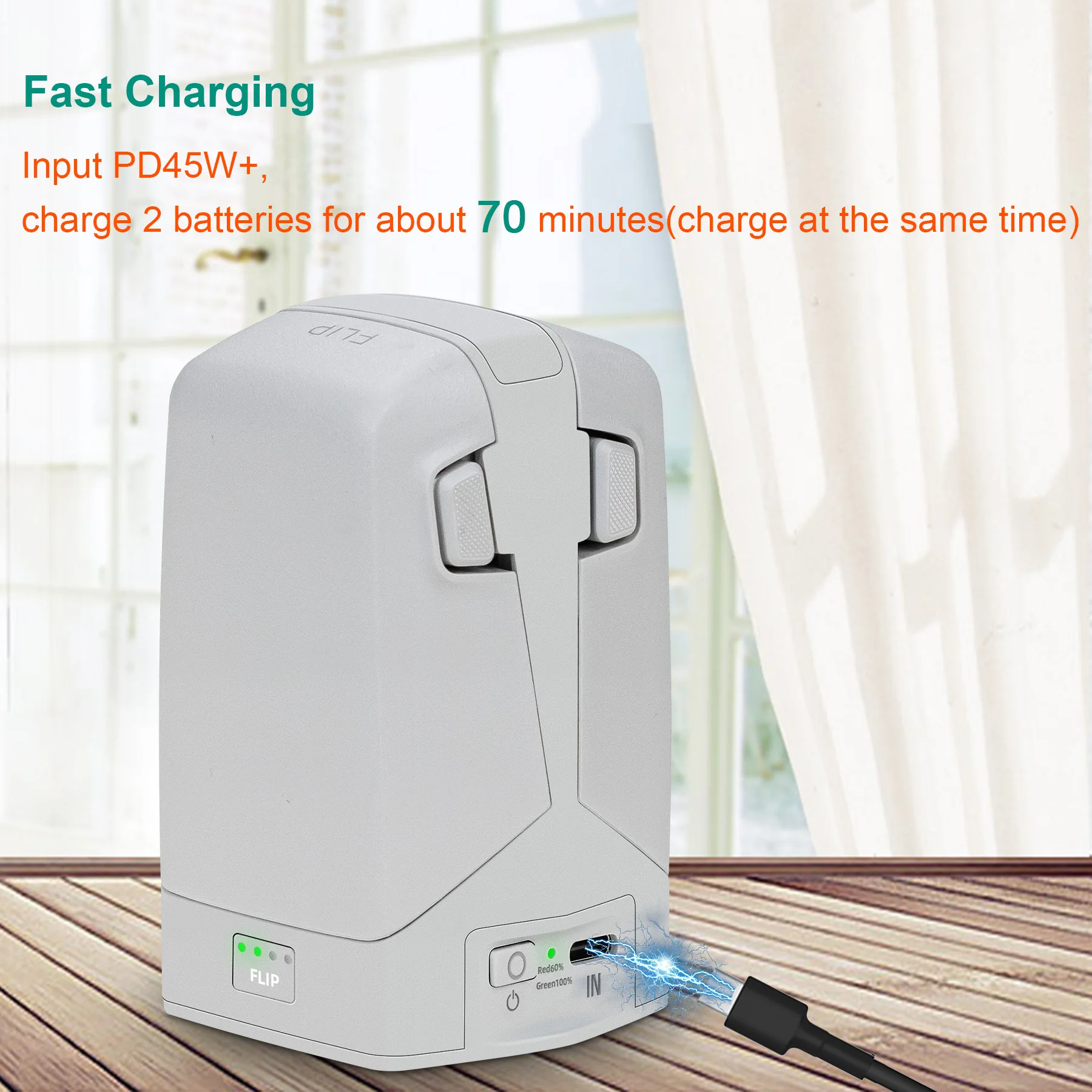 Battery Charger for DJI Flip Drone Accessories