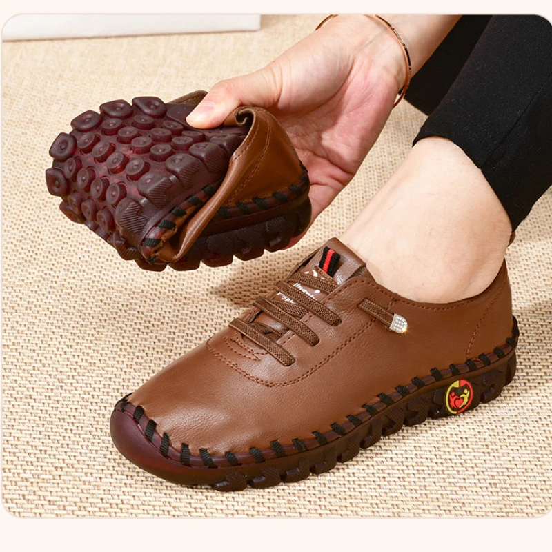 Women's Flat Casual Shoes Comfortable Breathable Casual Shoes Ladies Soft Walking Shoes Anti-slip Sneakers Zapatillas De Mujer