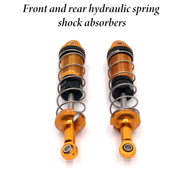 High-Performance Metal Upgrade: Front and Rear Hydraulic Spring Shock Absorbers for RC Cars