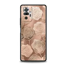 Custodia per telefono in TPU morbido rosa dorato