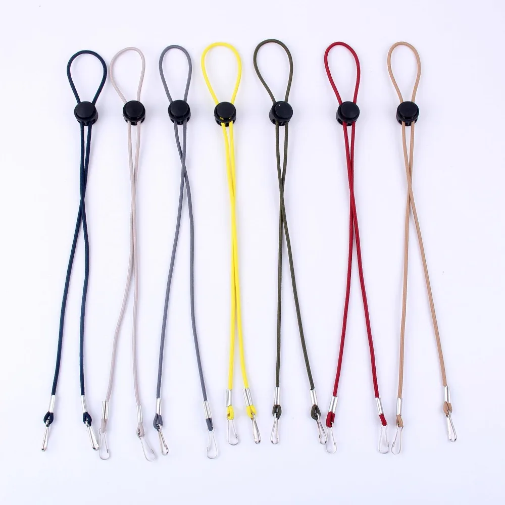 Flexible Removable Elastic Hat Chin Cord Straps 5PCS Adjustable Cord Fasteners Hat Retainer Chin Strap Clip Unisex