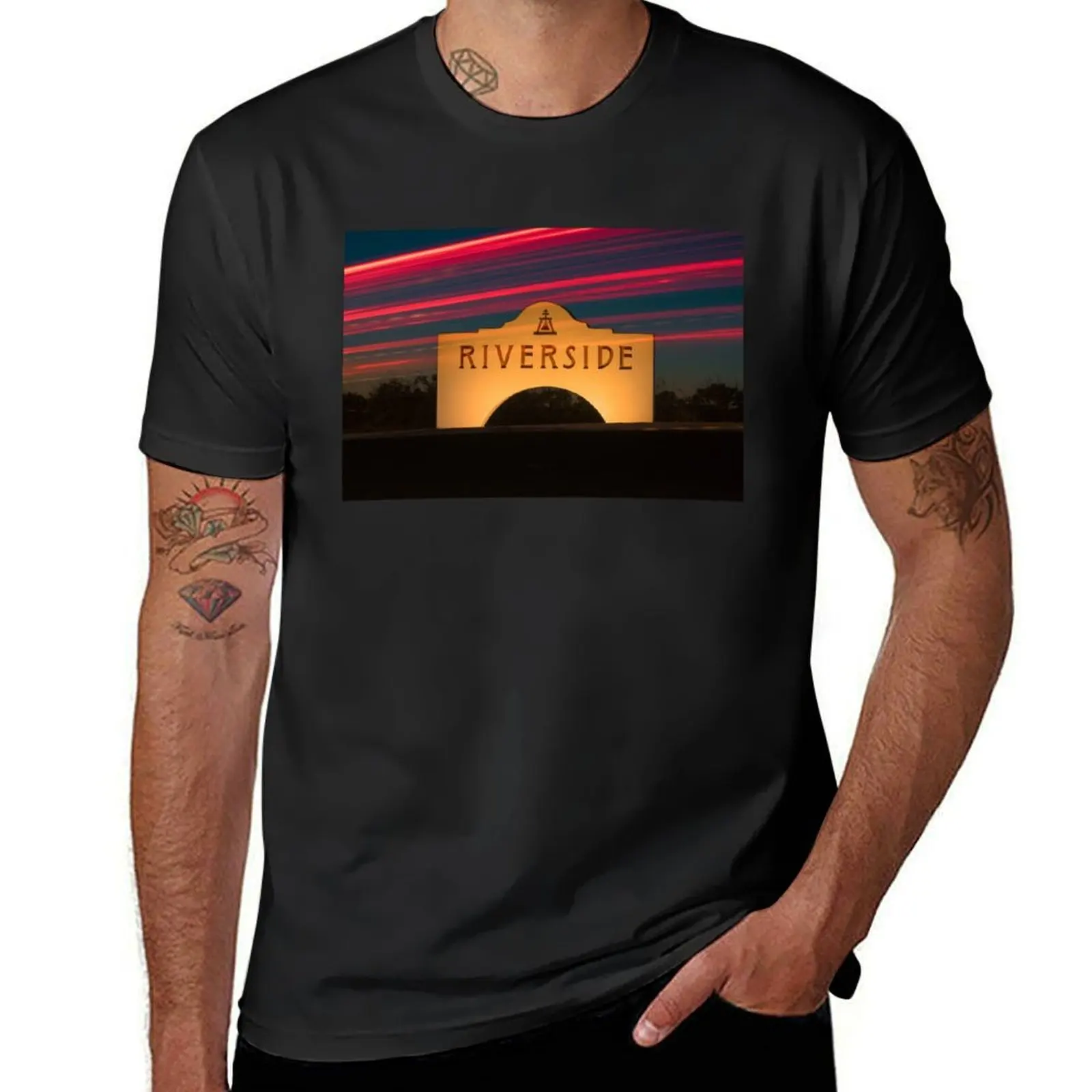 

Riverside T-Shirt oversizeds Short sleeve tee plain mens graphic t-shirts pack