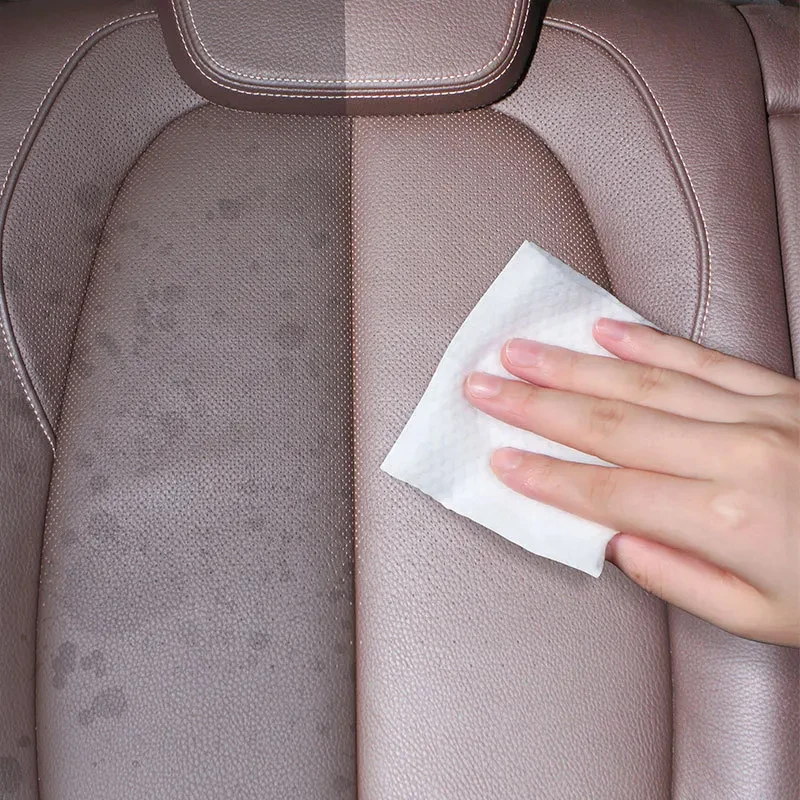 10/30/50PCS Car Interior Wipes Glass Leather Interior Refurbished Steering Cleaning Sofa Wheel Wipes Care Wet Maintenance Wipes 2