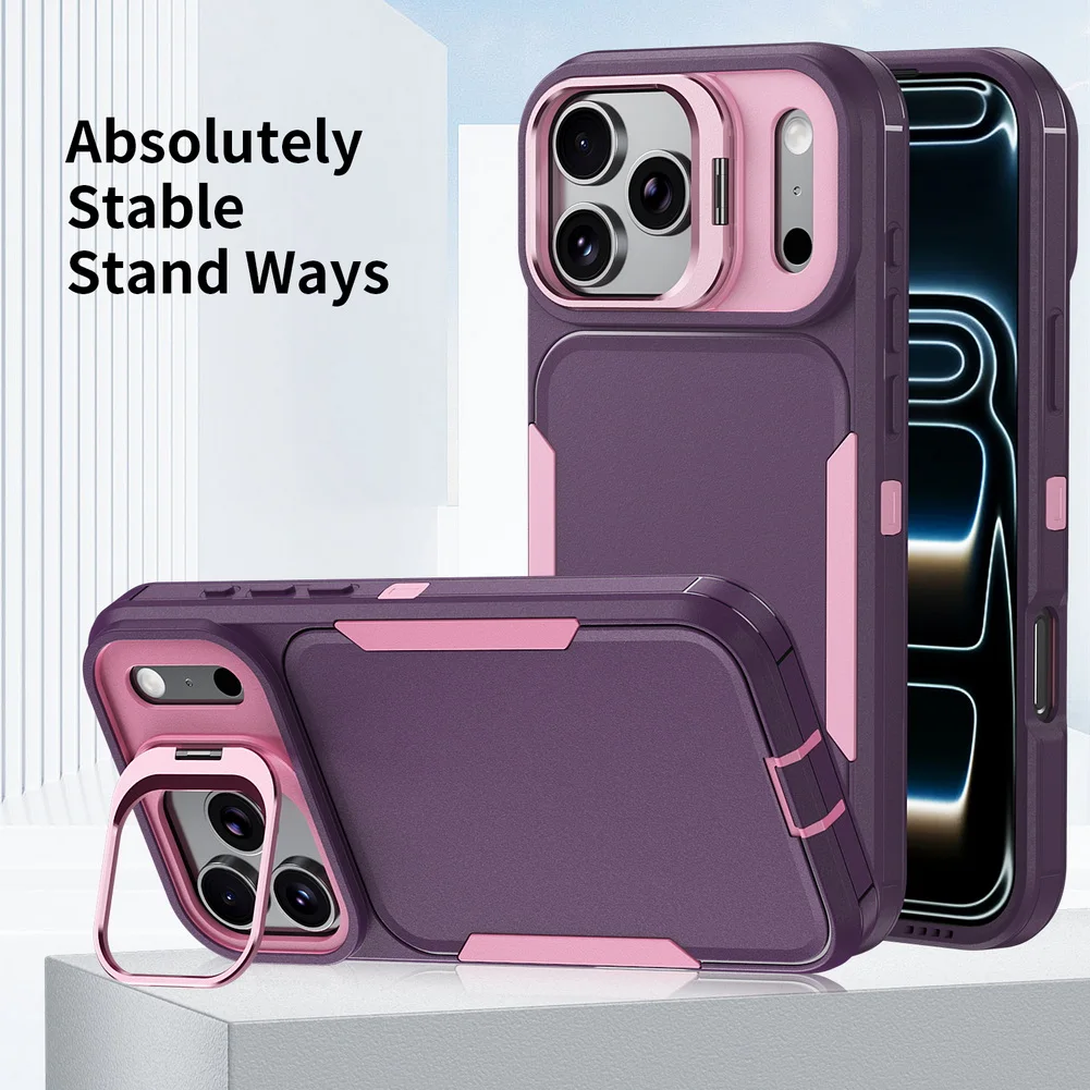 Ultimate 360° Full Protection Heavy Duty Case with Alloy Lens Holder Cover