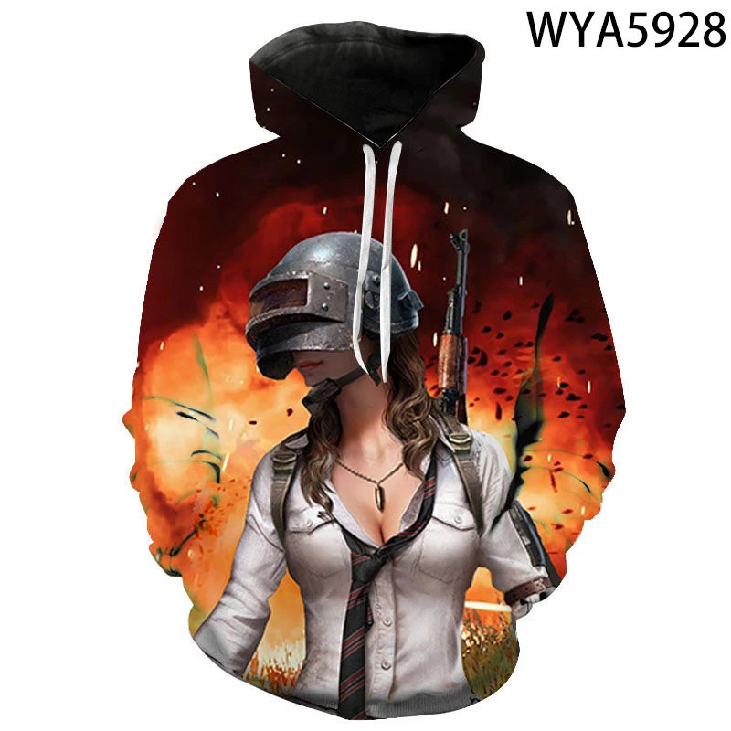 

New Game Pubg Fashion Men Women Kids Sweatshirts 3D Printing Casual Street Fashion Oversized Dress Long Sleeve Tops