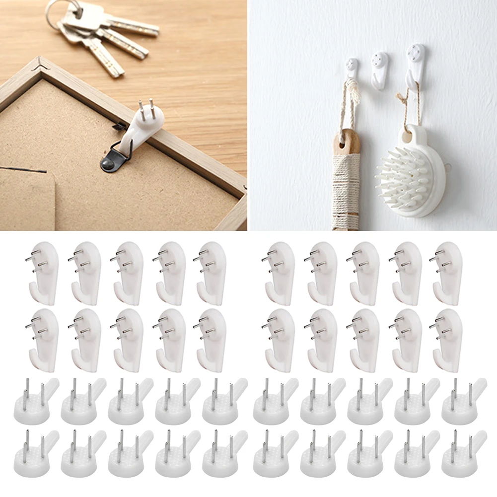 Invisible Nail Screws Wall Hooks Picture Hangers Traceless Photo Hook Multi Function Picture Painting Frame Hanger 20Pcs for hanging hooks,picture frame hangers,wall hooks