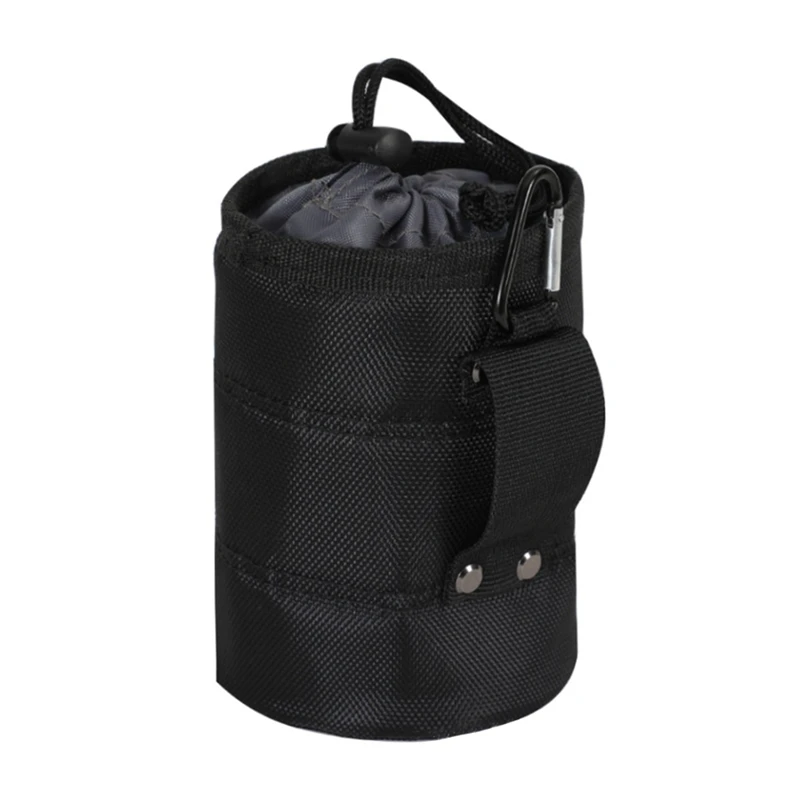 A81M New Nail Screw Storage Bag With Buckle Hanging Waist Nail Bucket Multifunctional Waist Pack Hanging Kit