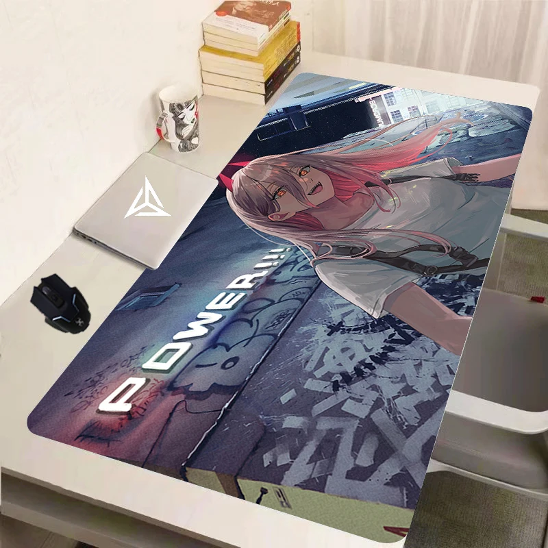 

Anime Chainsaw man Large Mouse Pads Makima Power Aki Denji Mousepad Computer Laptop Gamer Pad PC Gaming Accessories Desk Mats