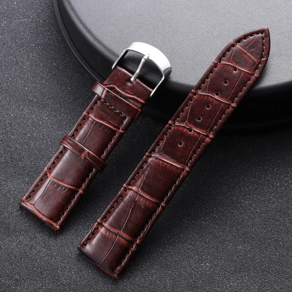 Premium Leather Watchband - Universal Soft Sport Strap Replacement
