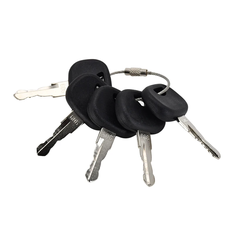 5Pcs Ignition Starter Key 14606 606 606/14606 Compatible with John Deere Crawler Loader 605C 655C 755C 950C 1050C Excavator