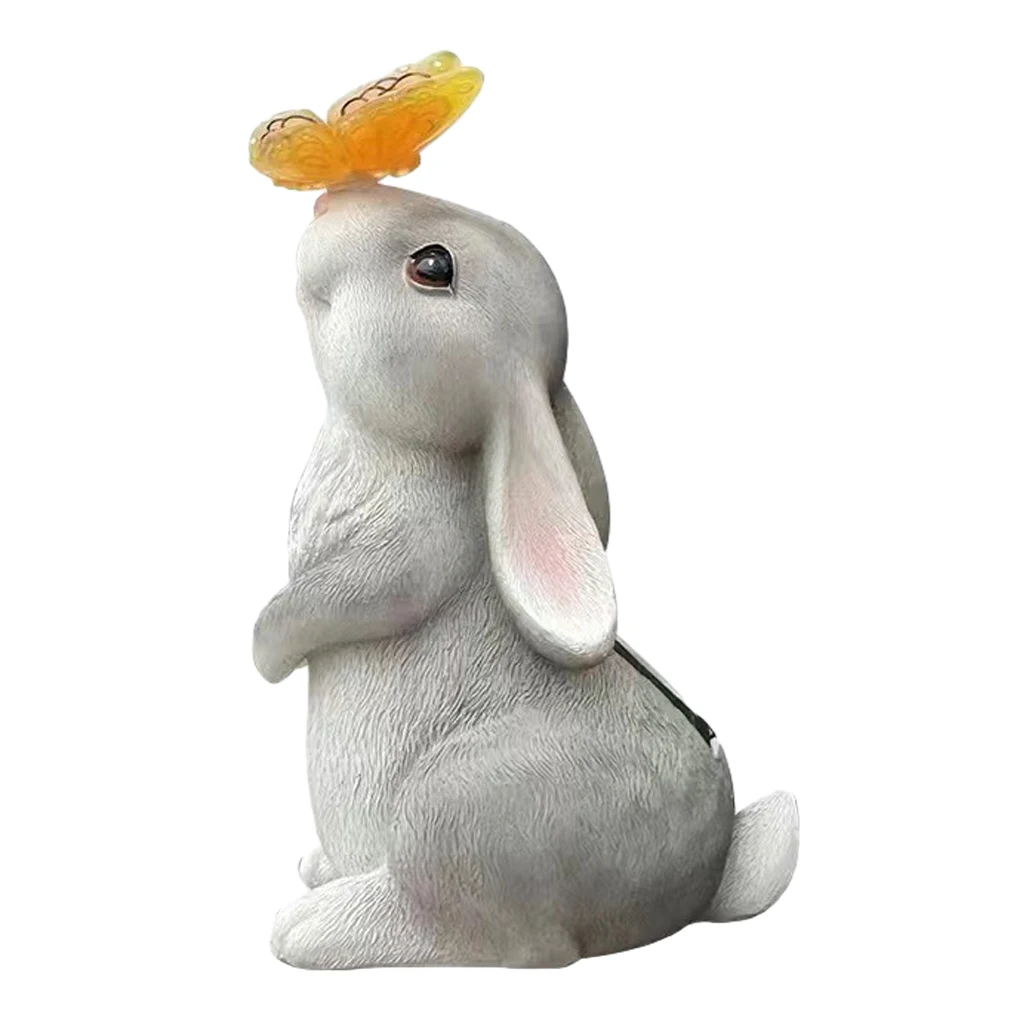 

Серый садовый декор, очаровательное художественное украшение для сада, уличные статуи, декоративные садовые камни