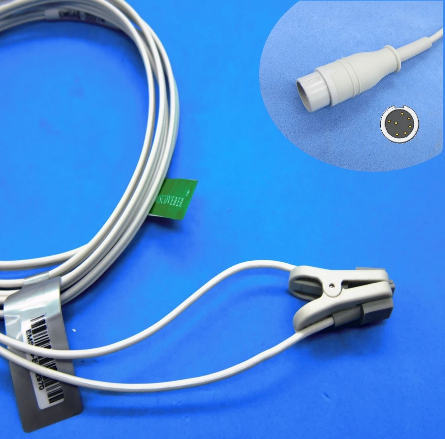 

Reusable child ear clip spo2 sensor for mindray T5/T8 old masimo patient monitor