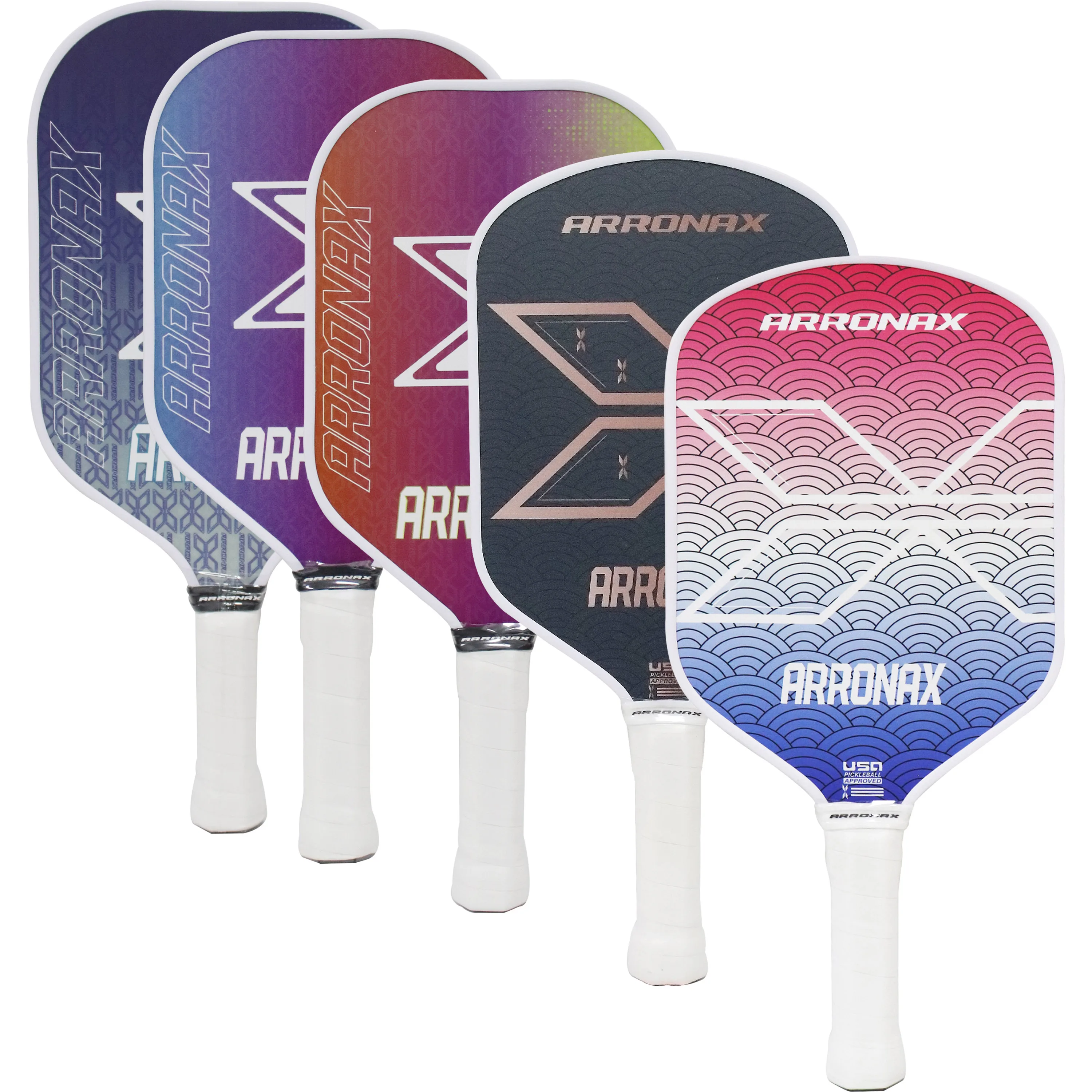 

Fiberglass Honeycomb Pickleball Racket Set with 4 balls, Lightweight Carry Bag, Pickleball Paddle Gift For Adults Children