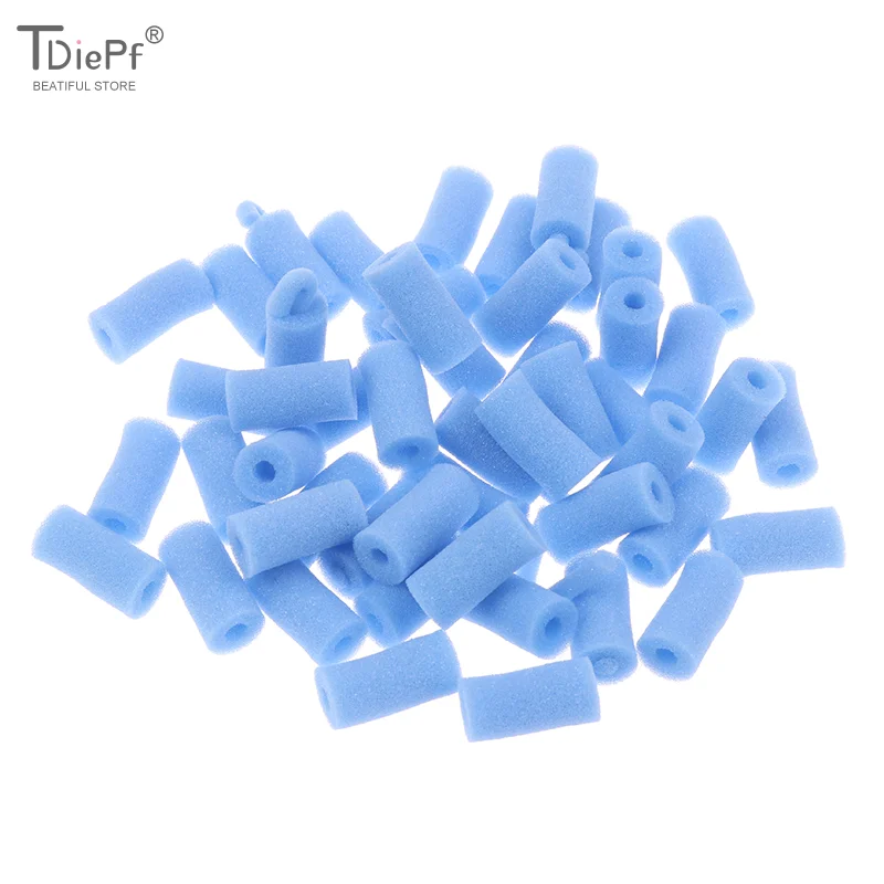 50Pcs 스폰지 일회용 치과 흡입 튜브 스폰지 보호 스폰지 부드러운 타액 멸균 치과 수술 용품 재료