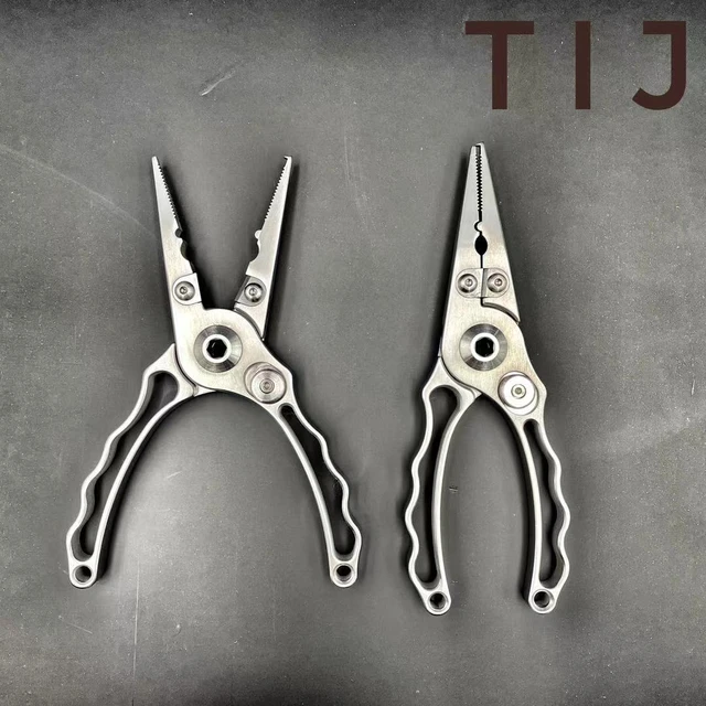 1 Piece TIJ Mini Titanium Alloy Lure Pliers Fish Mouth Pliers Fish