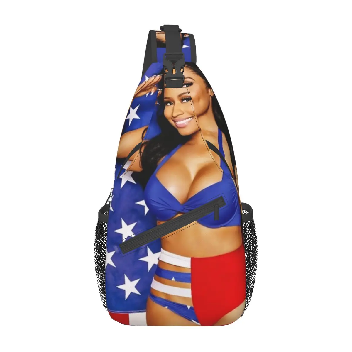 

Barbz Flag Chest Bag Personalized Durable Travel Cross chest bag Customizable
