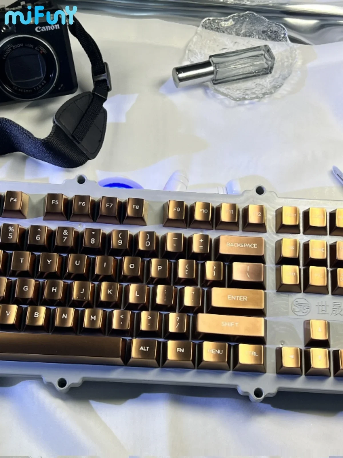 Keycaps Conjunto para Teclado Mecânico Mifuny Metal Artesão Key Caps Alumínio Keycaps Perfil Cereja Gaming Acessórios - Imagem 2