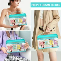 1pcs Letter Patch Transparent Waterproof Travel Bag Medicine Storage Bag Toiletries Storage Bag Suitable for Patients and Nurses 2