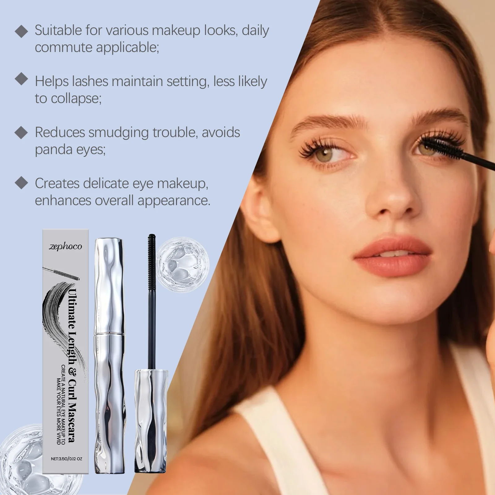 Waterproof Long-lasting Mascara, Lengthening And Smudge-proof_voghion.com
