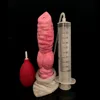 FAAK Gory Raw Meat Color Ejaculating Spray Water Fantasy Dildo Animal Dog Squirt Penis Anal Plug Sex Toy For Women Masturbator 1