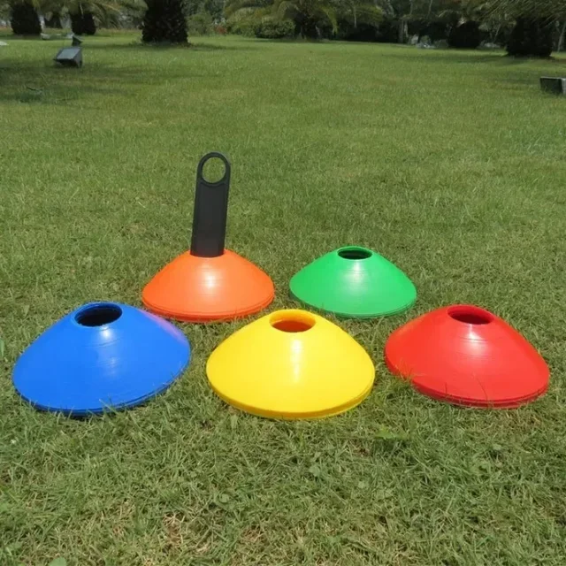 10pcs Football Training Sign Disk Obstacle Sign Cone Kids/Adult Agility Exercise Obstacle Avoidance Football Sports Accessories 3