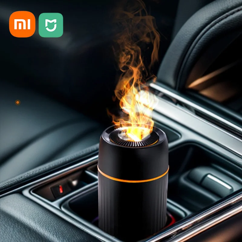 Xiaomi Mijia New Humidifiers Automatic Spray Car Flame Diffuser Colorful light Intelligent Aromatherapy Machine Humidifier Gift