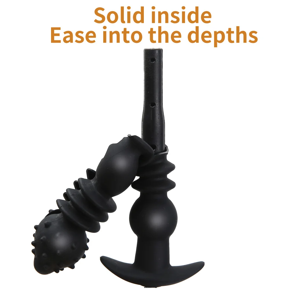 Folding Inflatable Anal Plug Super Huge BDSM Inflate Buttplug Expandable Dildo Pump Anal Dilator For Women/Men Vaginal Anal Toys — view 4