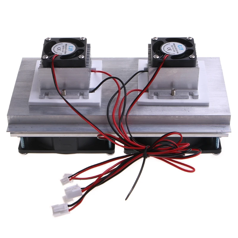 

Water Cooling Radiator Fan Semiconductor Electronic Peltier Refrigeration Freezer Small Air Conditioner 120W for DC 12V